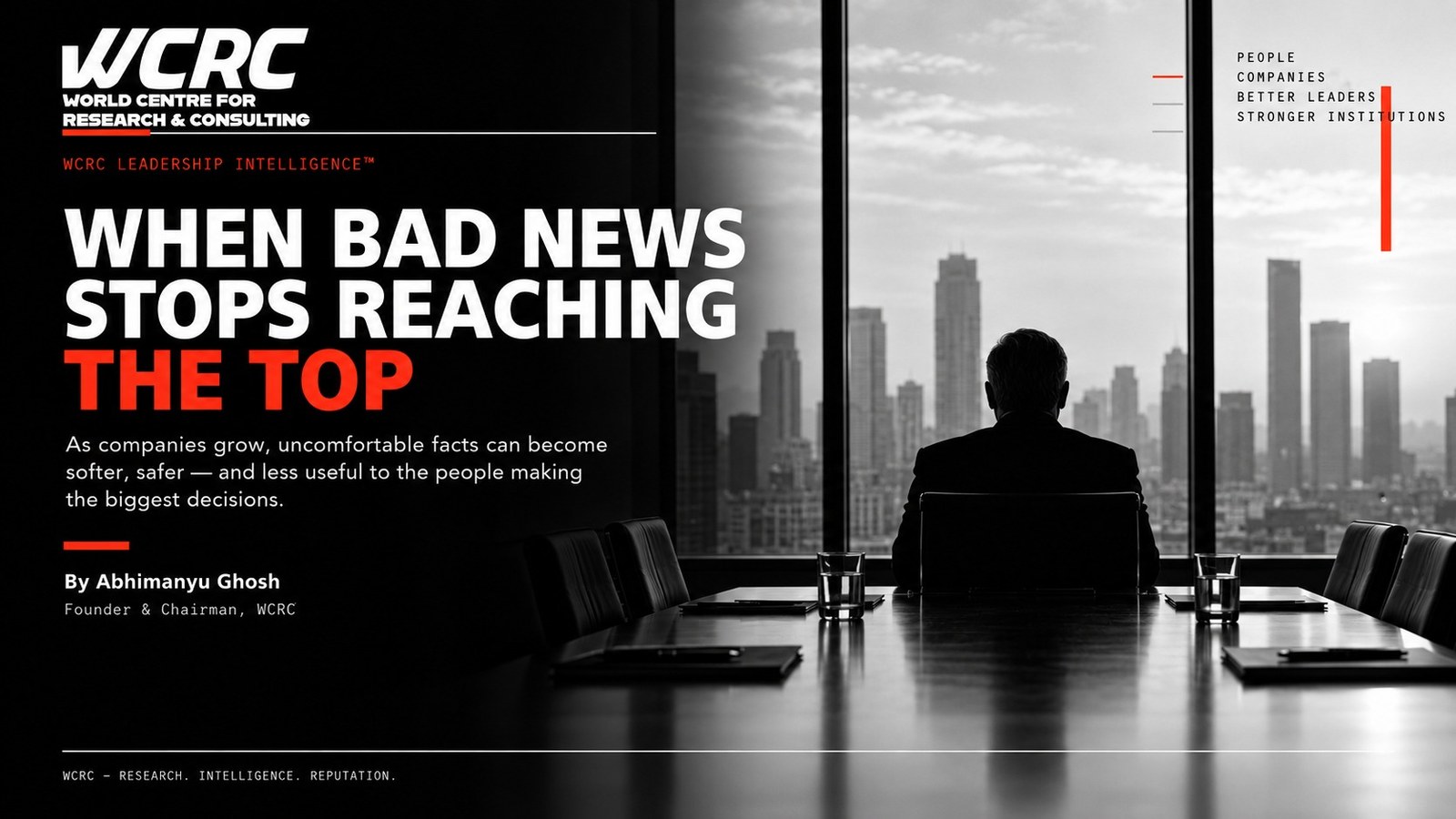 When Bad News Stops Reaching the Top