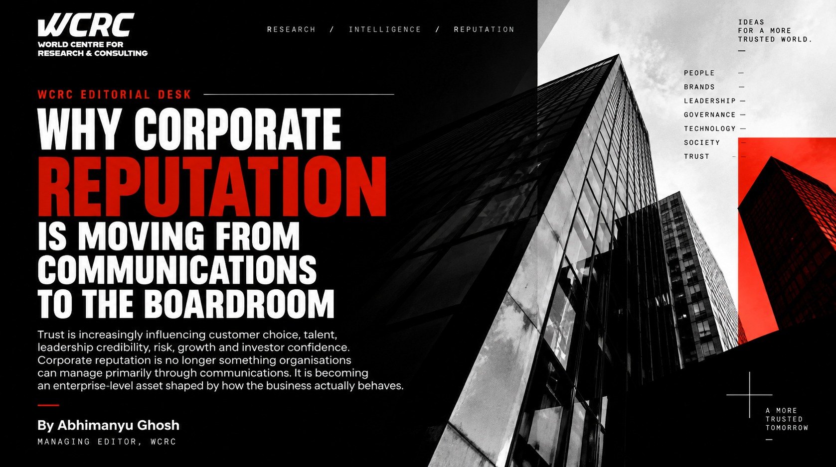 Why Corporate Reputation Is Moving From Communications to the Boardroom